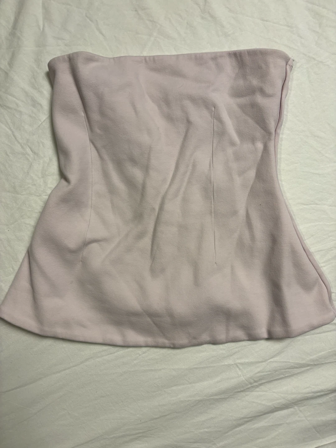 Zara Pale Pink Strapless Tube Top - photo 2