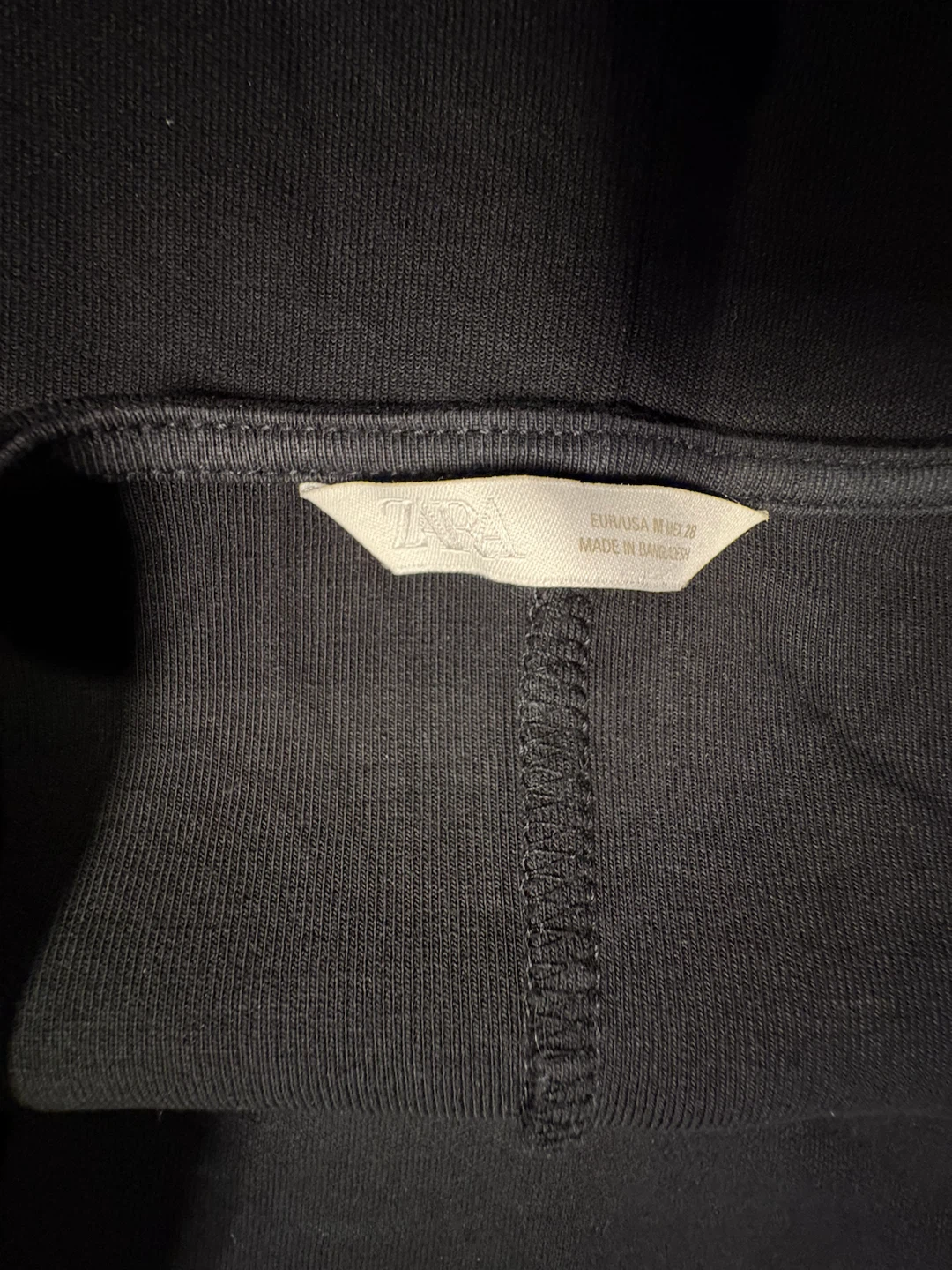 Zara black strapless top