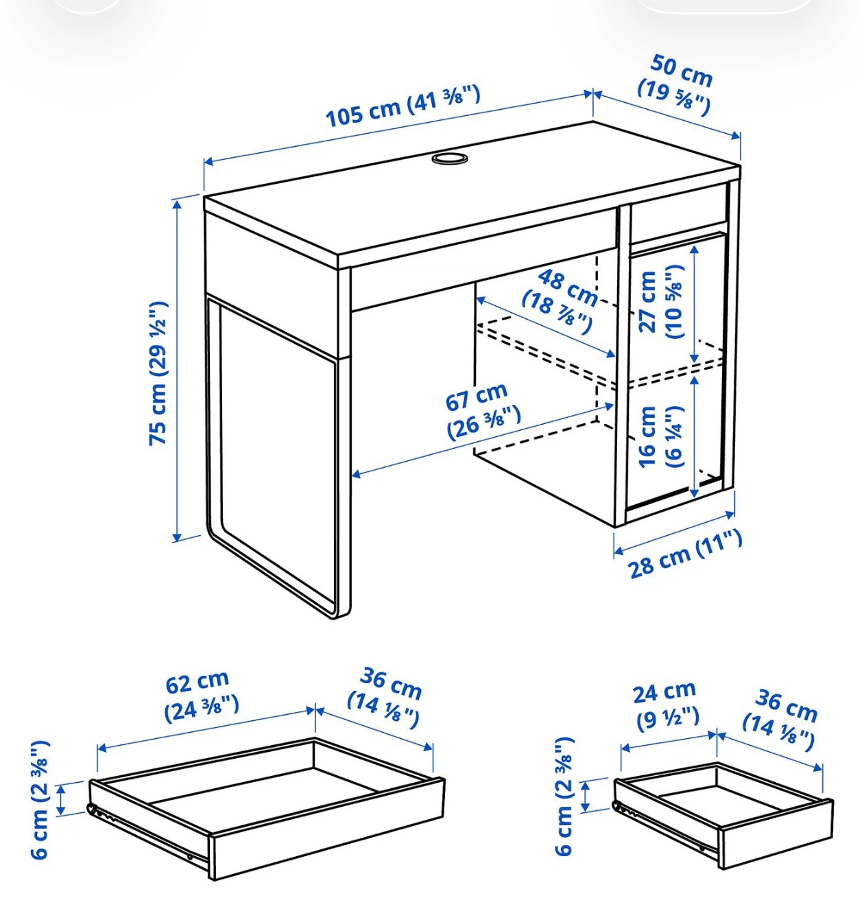 Black desk with storage - photo 3