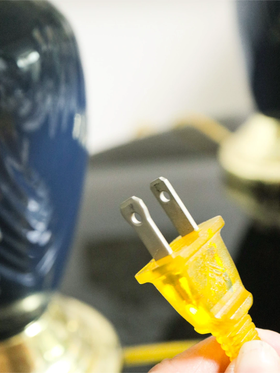 Set of Two Navy Blue Table Lamps - photo 3