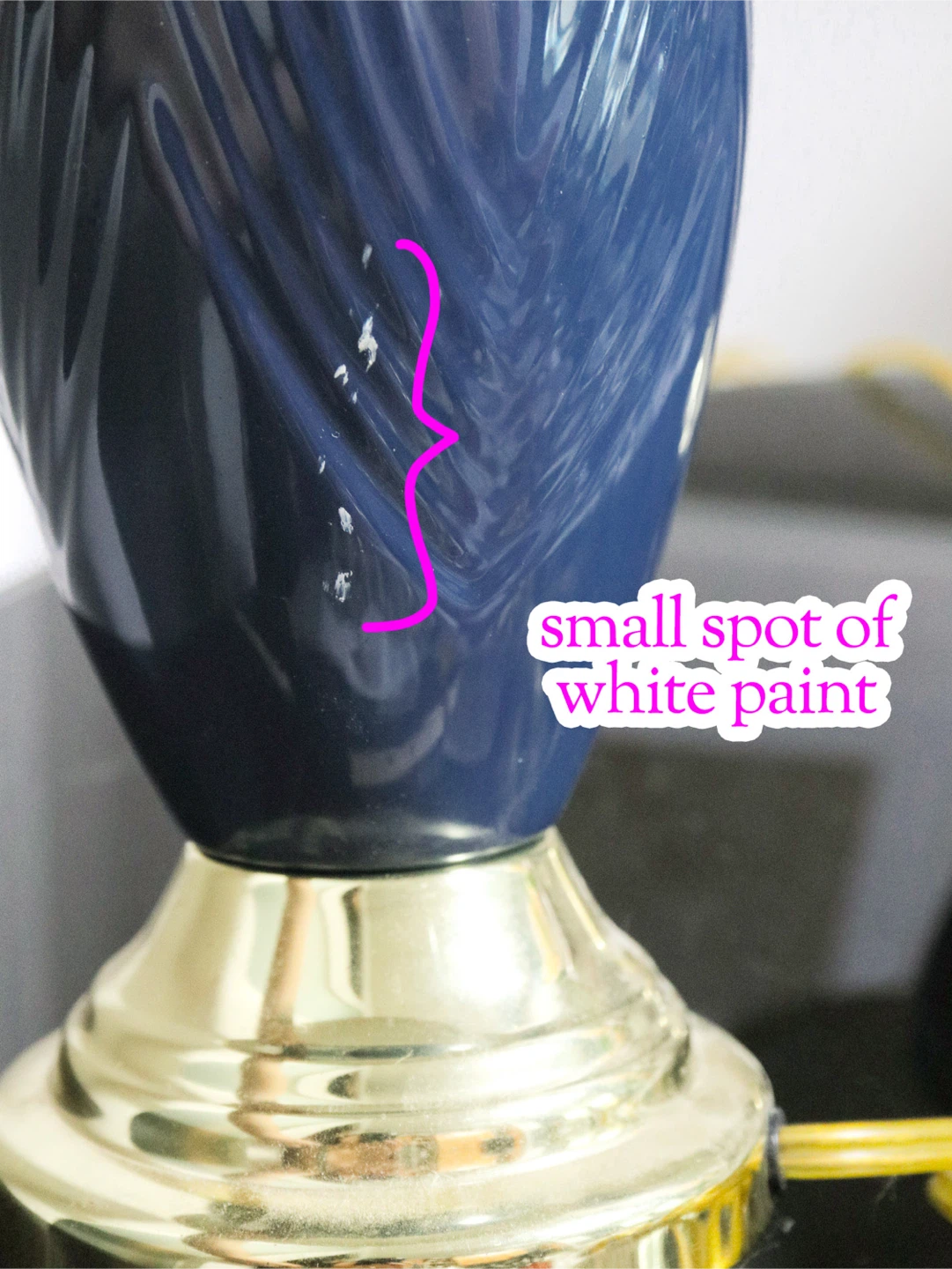 Set of Two Navy Blue Table Lamps - photo 5