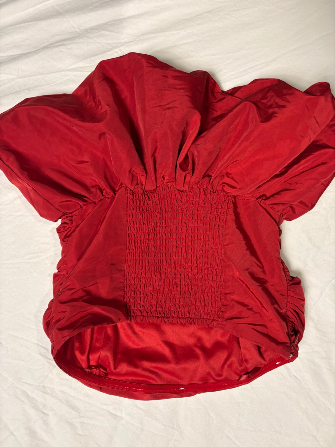 Le Château Red Strapless Top