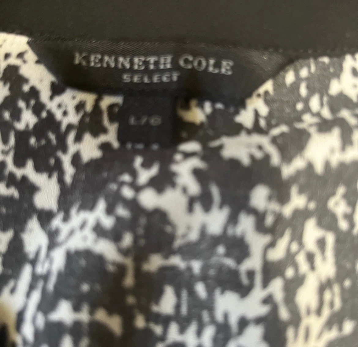 Kenneth Cole Select Black & White Blouse - L - photo 5