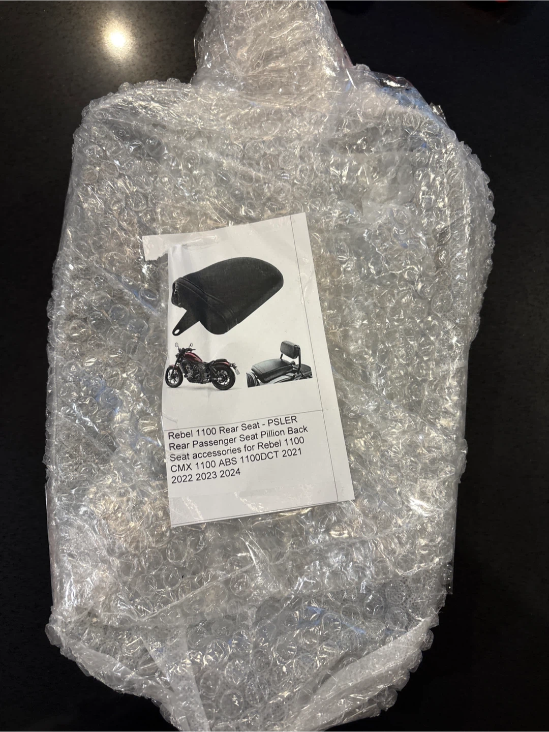PSLER Rear Passenger Seat for Rebel 1100 - photo 2