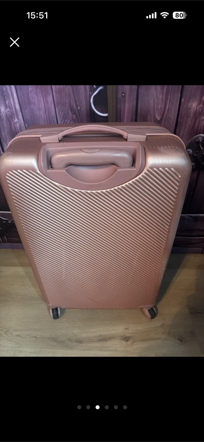 Medium Champs Rose Gold Hardside Spinner Luggage - photo 2