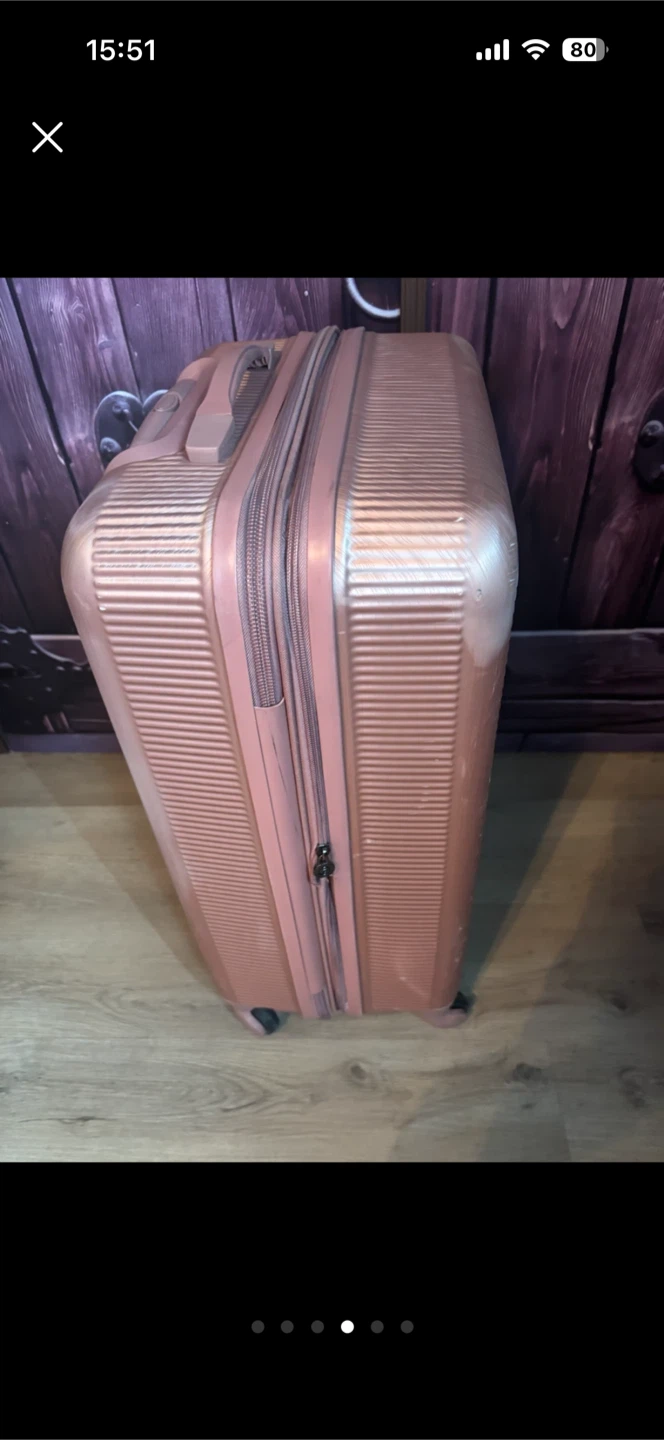 Medium Champs Rose Gold Hardside Spinner Luggage - photo 3