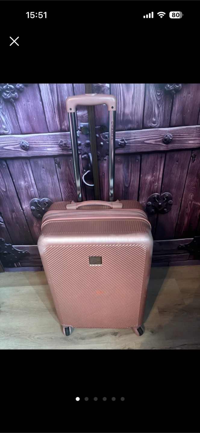 Medium Champs Rose Gold Hardside Spinner Luggage - photo 5