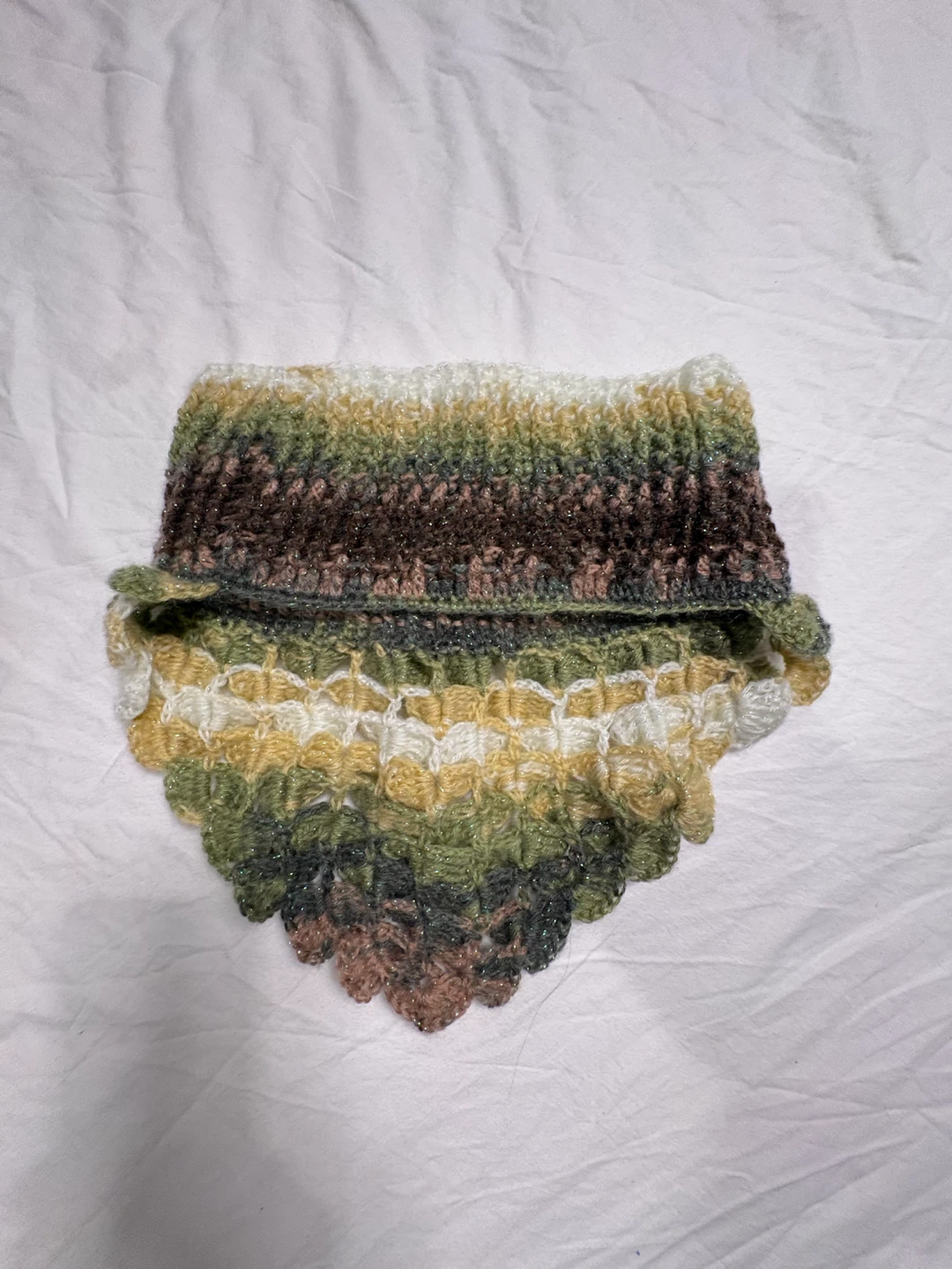 Handmade Crocheted Dragon Scale Cowl - photo 2