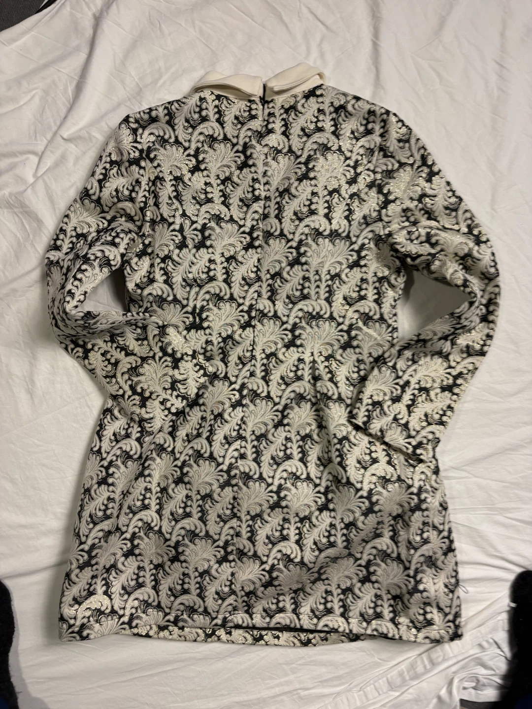 Mermaid Black and White Patterned Jacket - photo 2