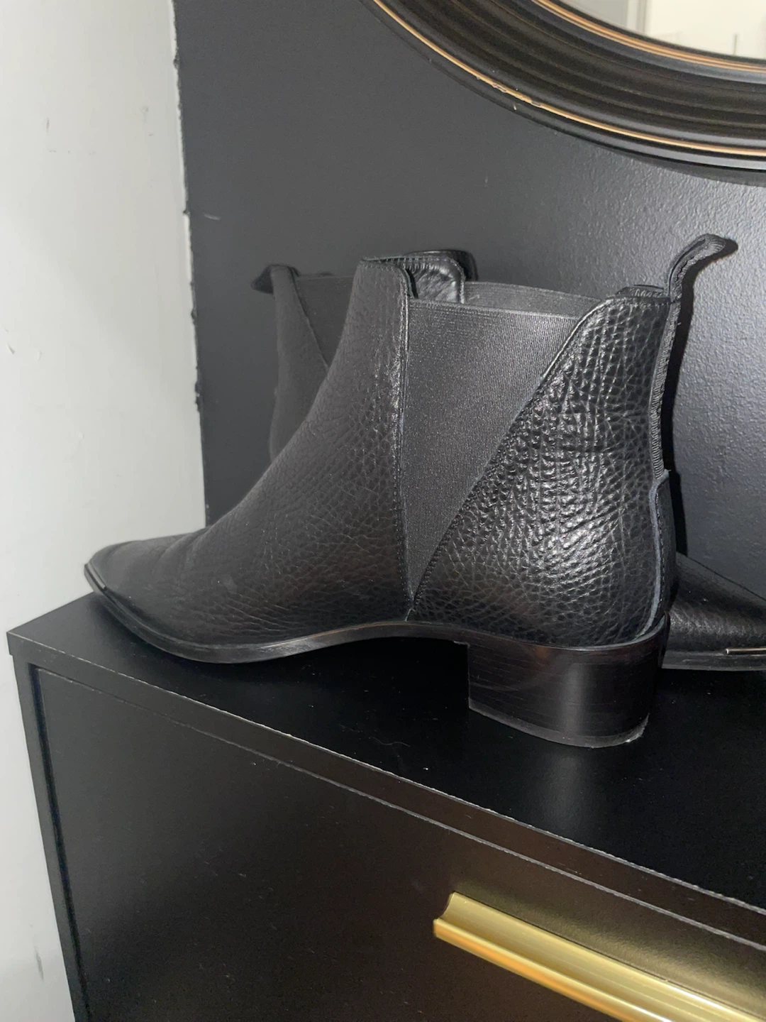 Acne Studios Jensen Pointy Toe Booties - Black - photo 2