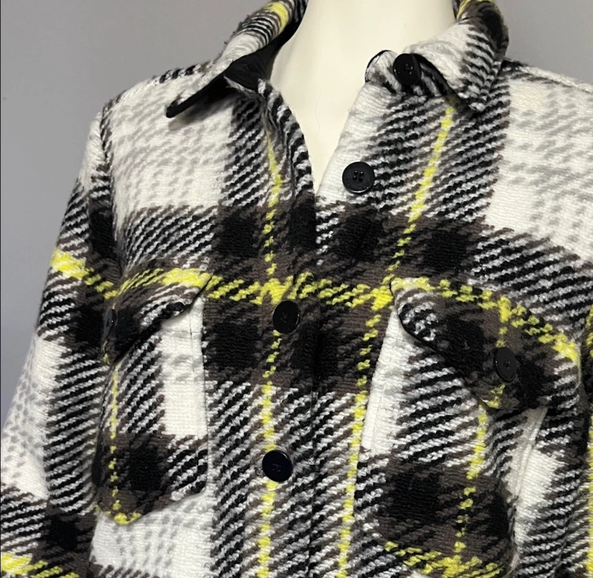 Calvin Klein Jeans Plaid Shacket - Size M - photo 5