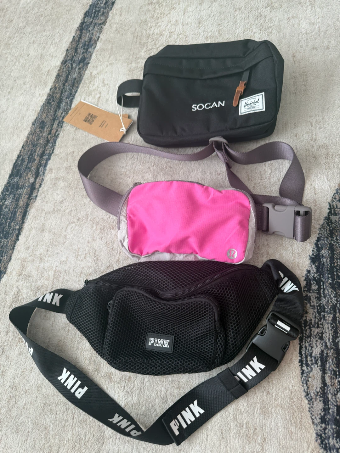 Three assorted crossbody and belt bags - photo 2