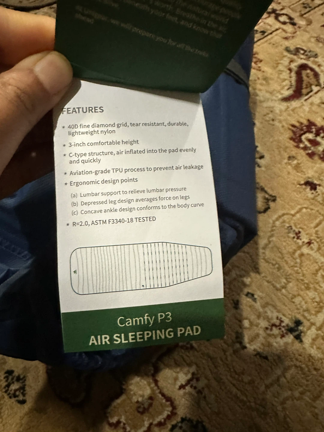 Unigear Camfy P3 Air Sleeping Pad - Large - photo 3