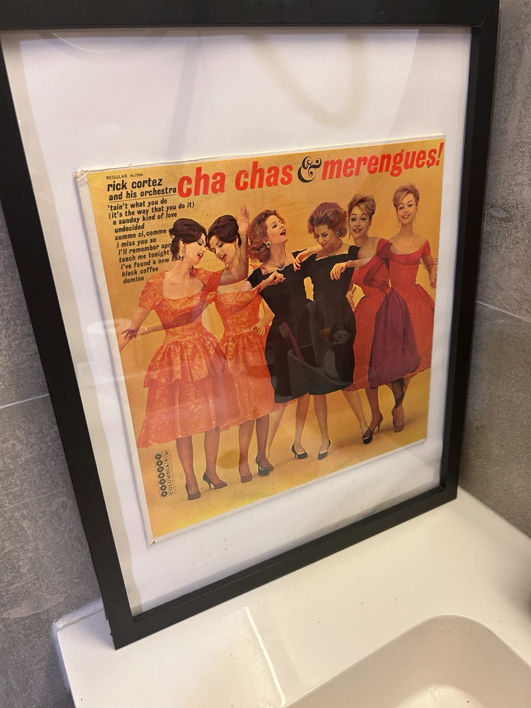 Framed Rick Cortez and Orchestra Vinyl Record Art