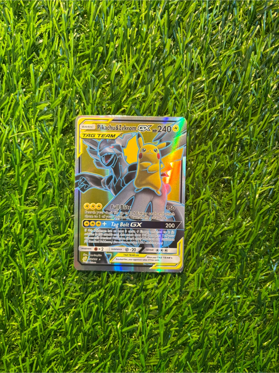 Pikachu & Zekrom GX Tag Team Card