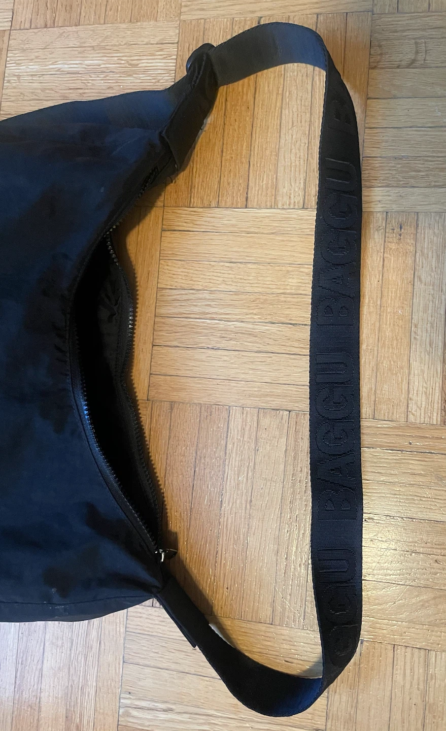 Baggu Medium Nylon Crescent Bag Black - photo 5