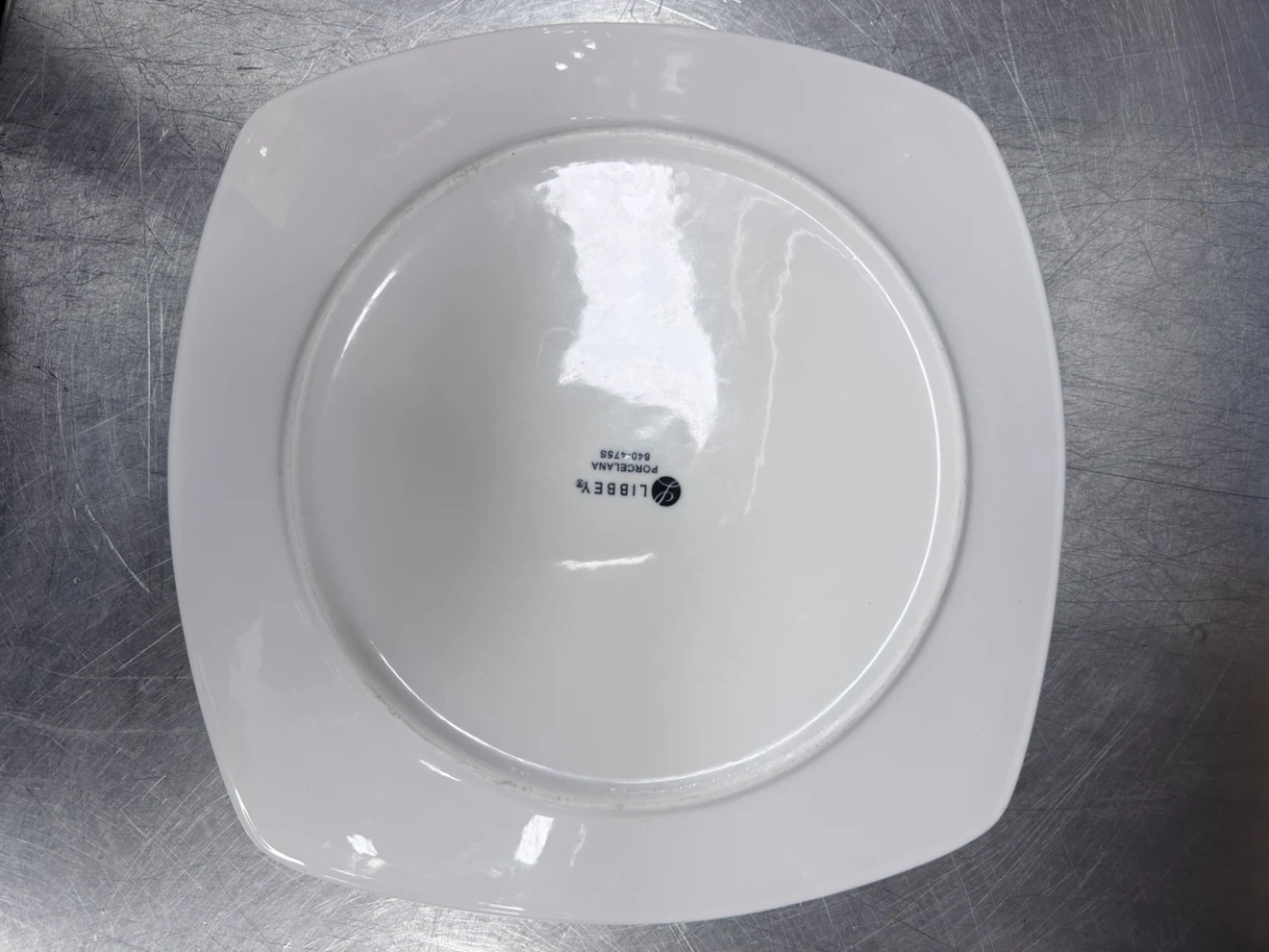 Libbey Porcelana White Square Dinner Plate (80 plates 2$ each) - photo 2