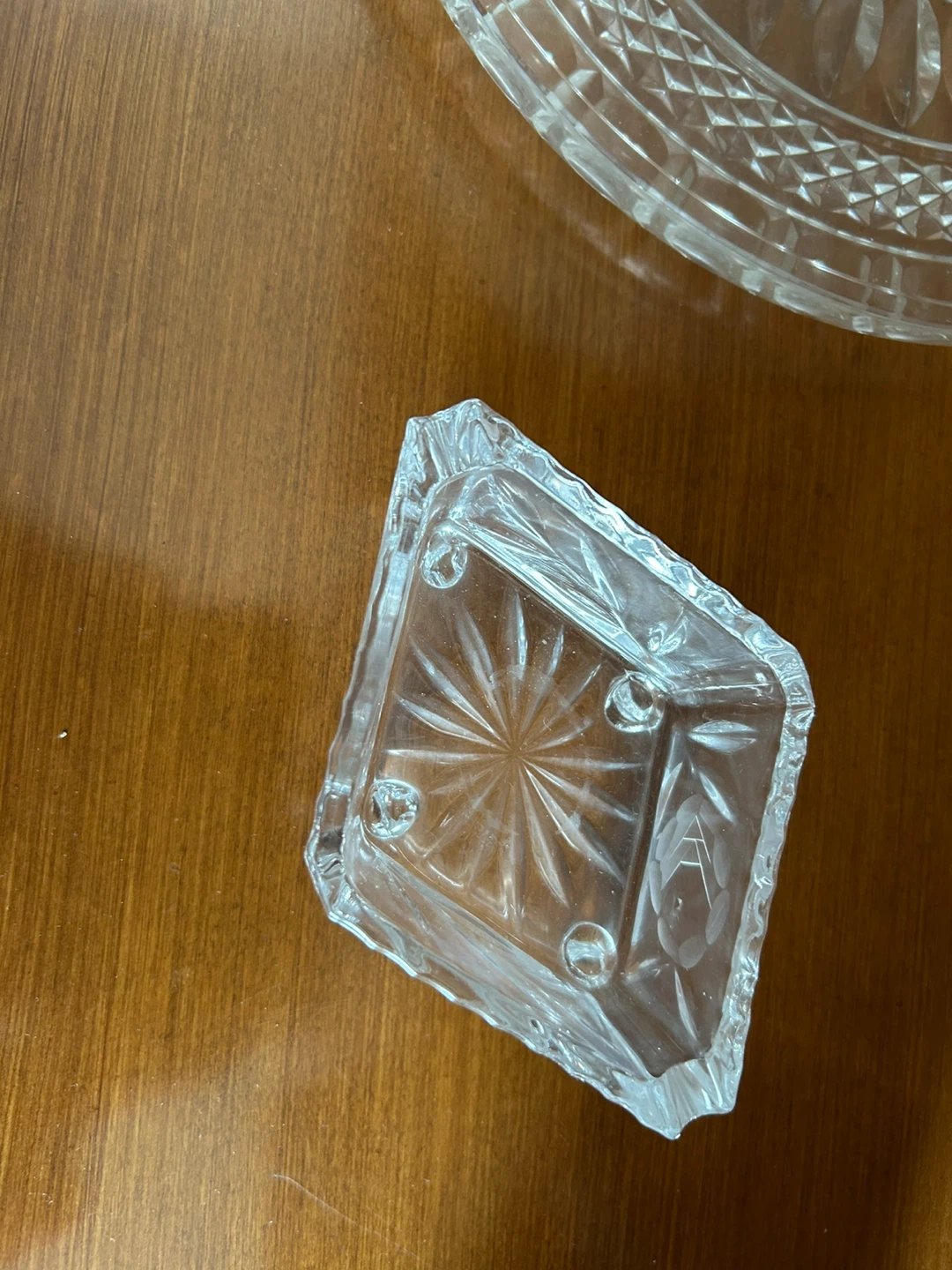 Vintage Crystal Ashtray