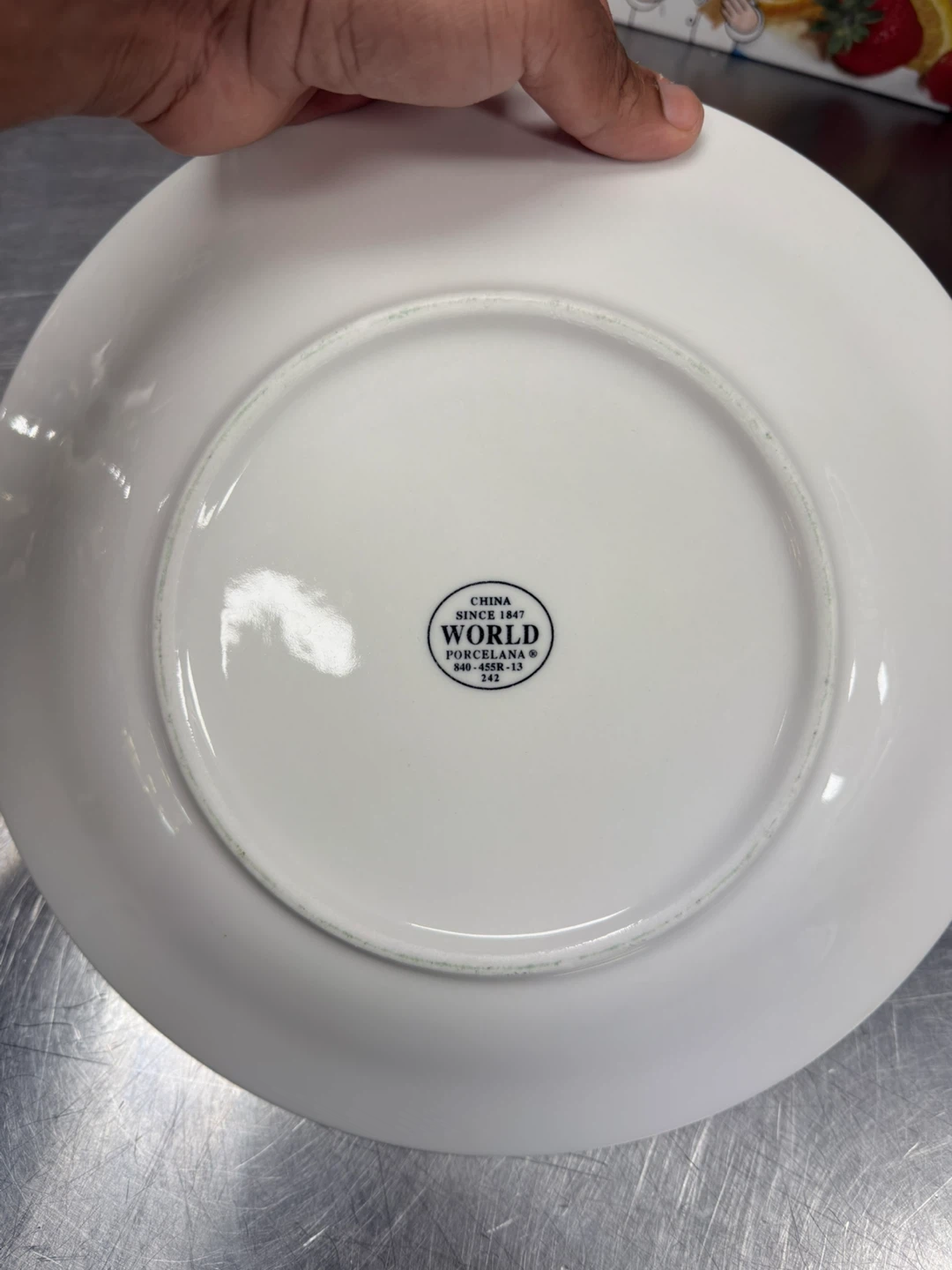 World Porcelana White Dinner Plate 25 pc - photo 3
