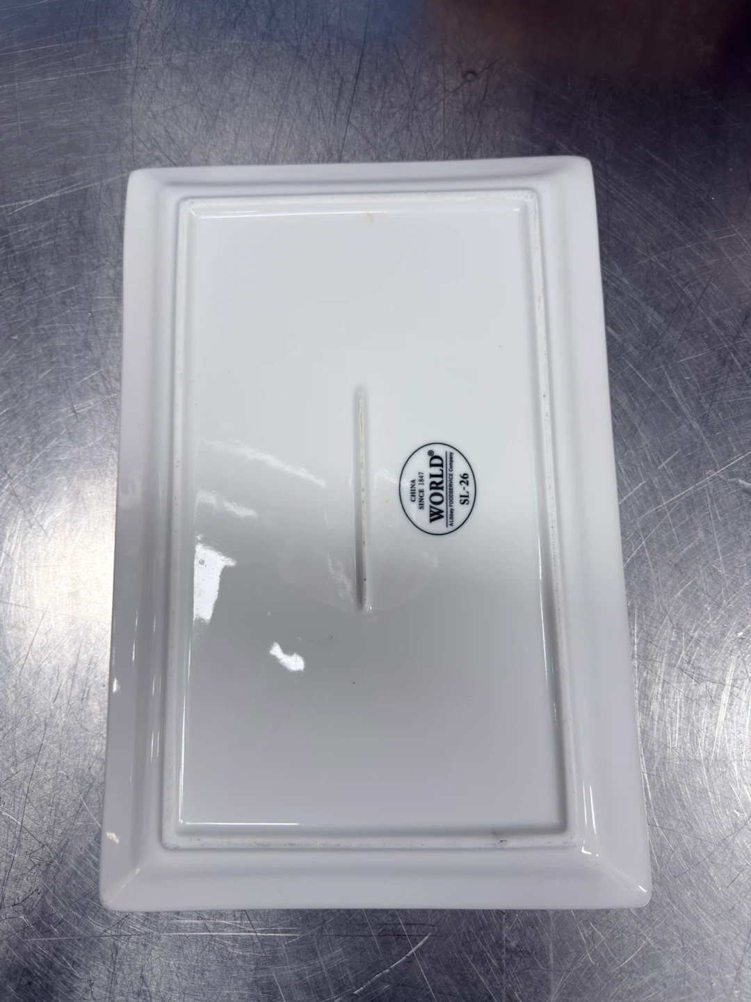 World Tableware White Rectangular Plate SL-26 (60 pc) - photo 2