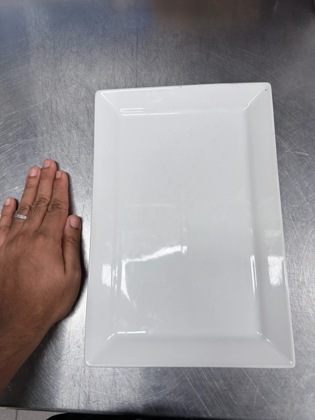 World Tableware White Rectangular Plate SL-26 (60 pc) - photo 3
