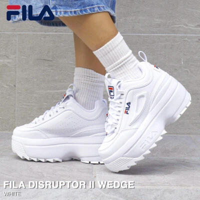 FILA Disruptor II Wedge Sneakers (excellent condition) size 8.5