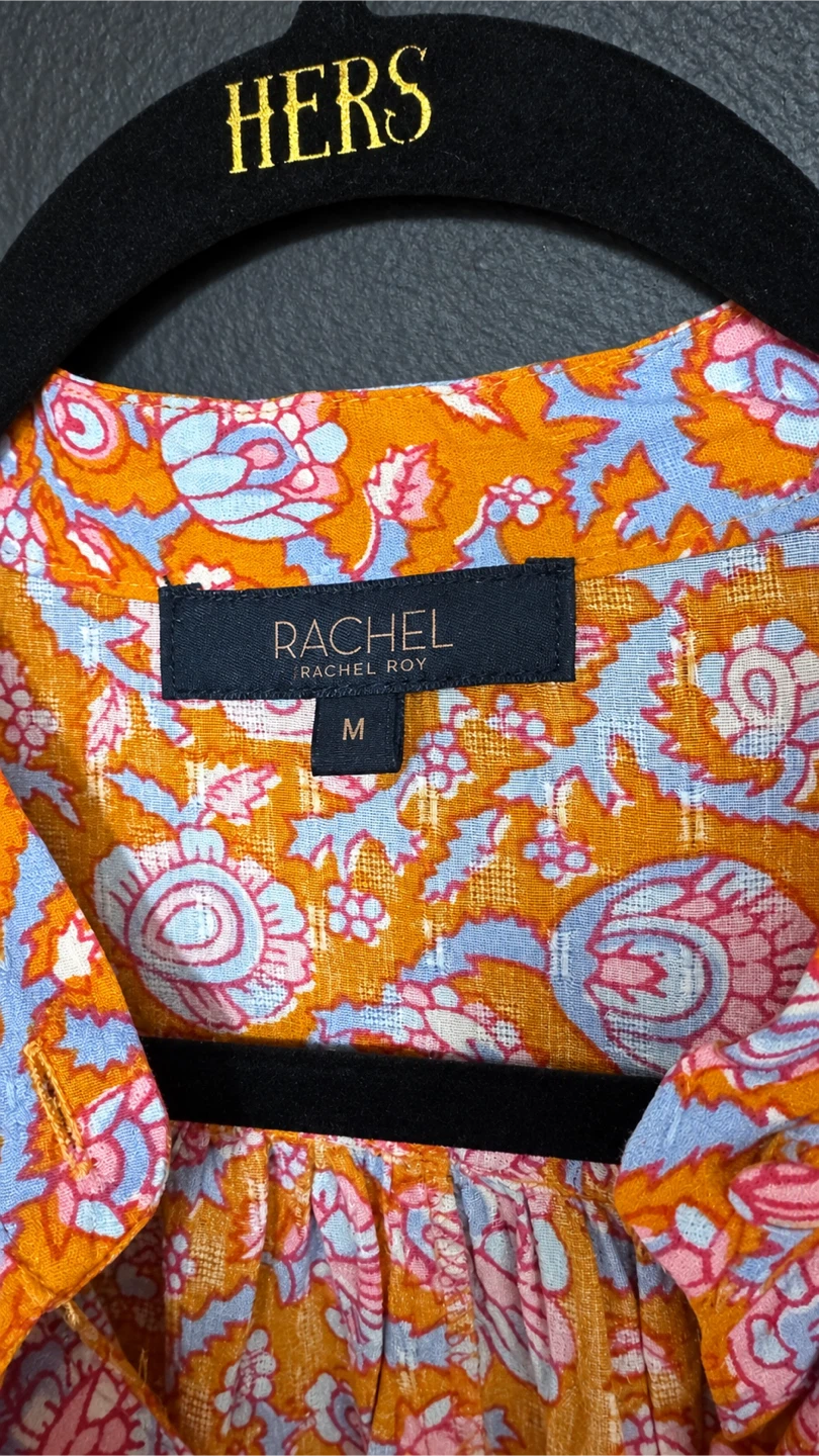 Rachel Tie Front Floral Crop Top - photo 4