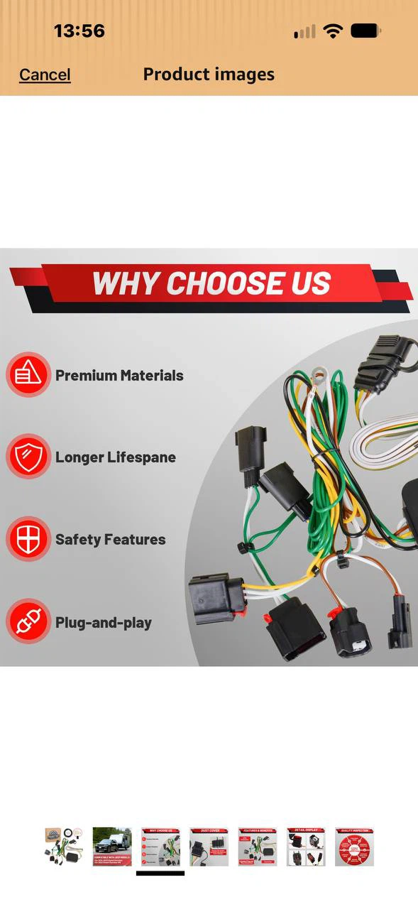 ProRefine 56426 4-Pin Trailer Wiring Harness for Jeep Gr - photo 3