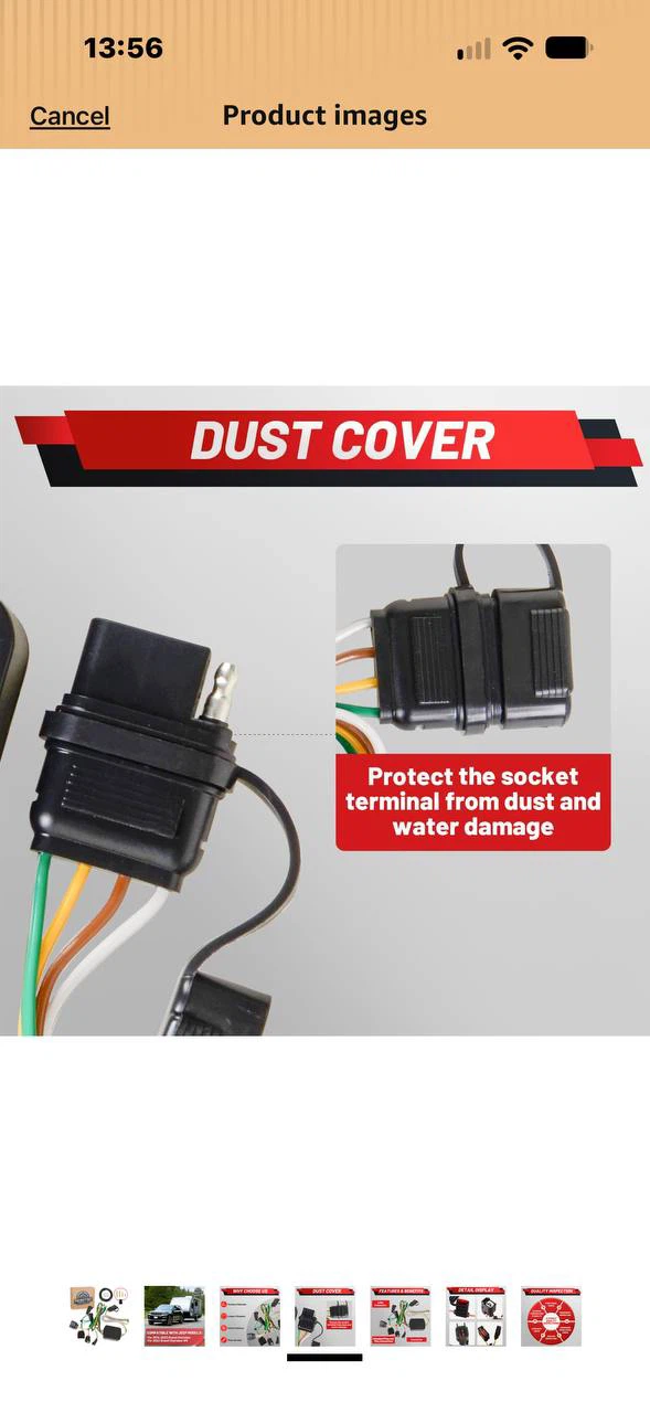 ProRefine 56426 4-Pin Trailer Wiring Harness for Jeep Gr - photo 4