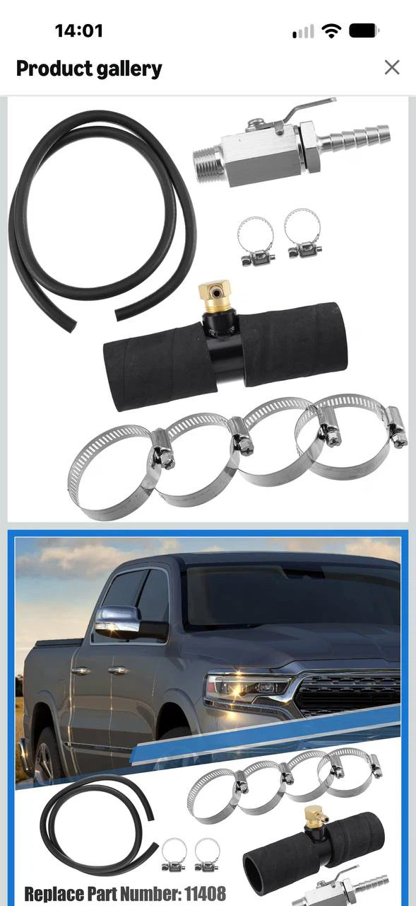 VekAuto 11408 Auxiliary Diesel Fuel Tank Install Kit for Dodge - photo 2