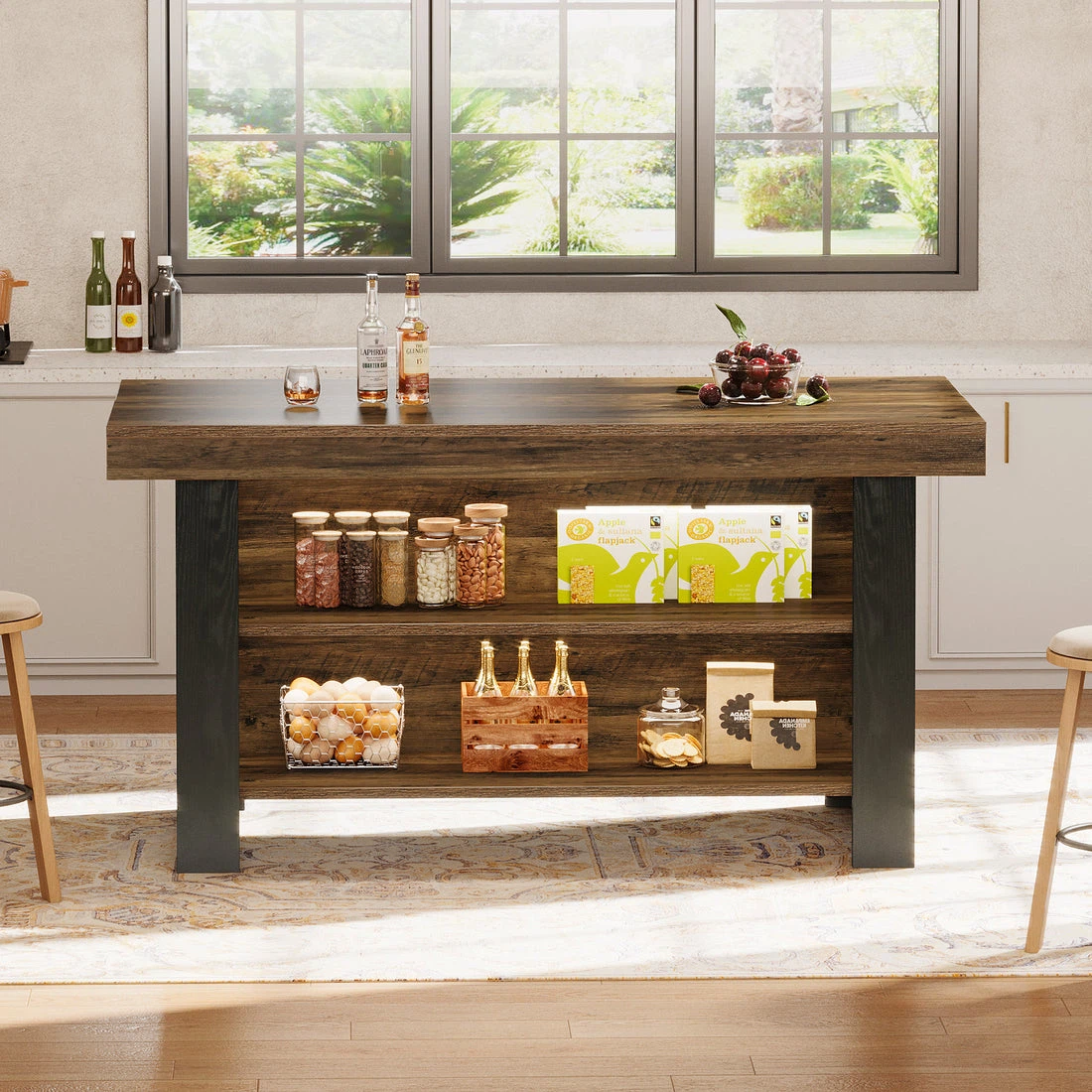 Kitchen Island with Open Shelving - photo 3