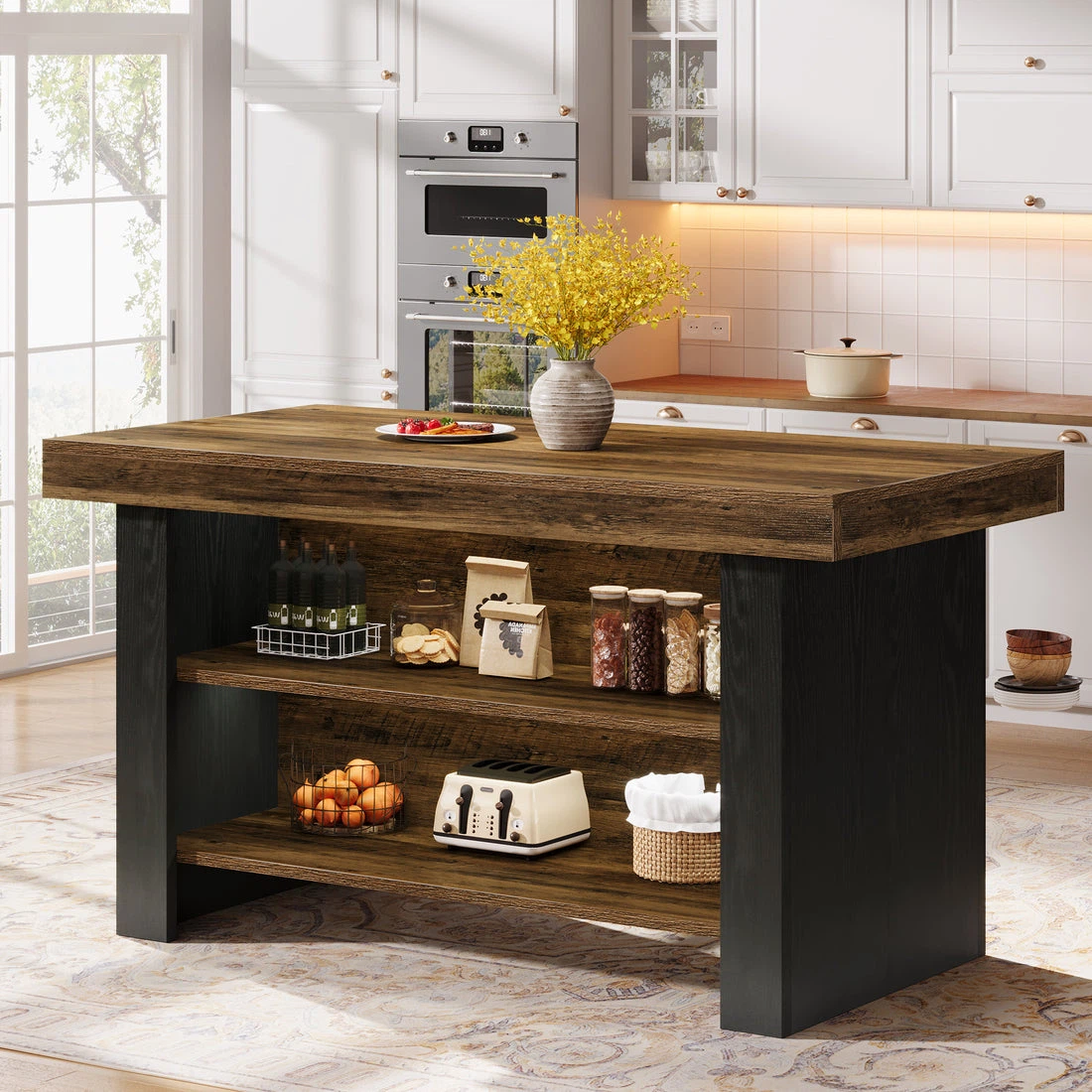 Kitchen Island with Open Shelving - photo 4