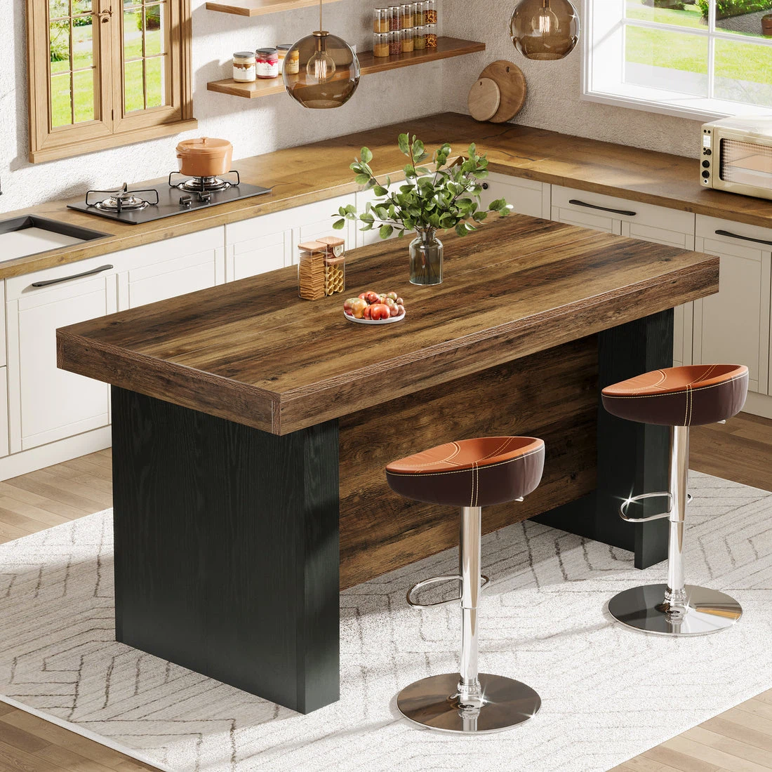 Kitchen Island with Open Shelving - photo 5