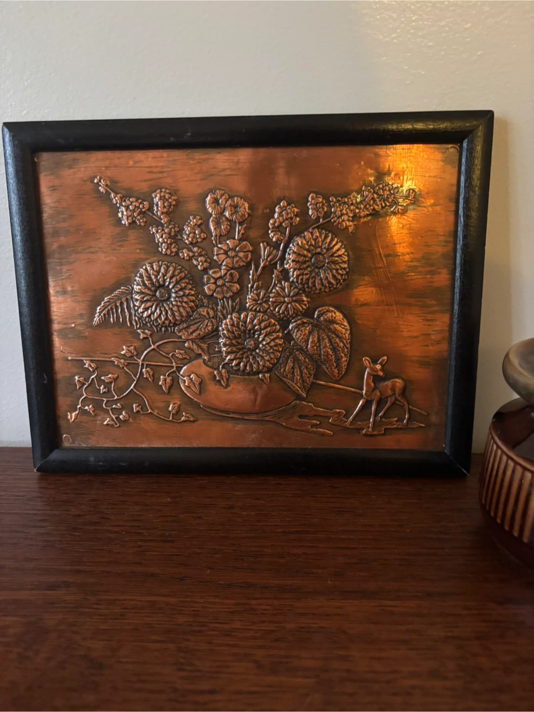 Vintage Copper Wall Art and Salt and Pepper Shakers - photo 2