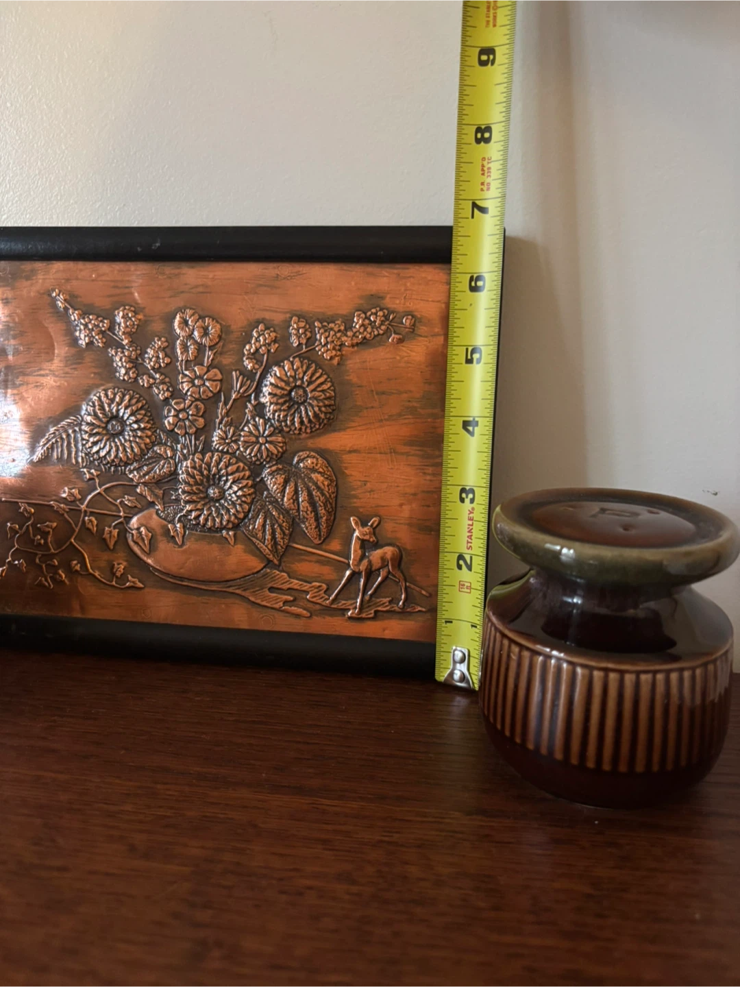 Vintage Copper Wall Art and Salt and Pepper Shakers - photo 4