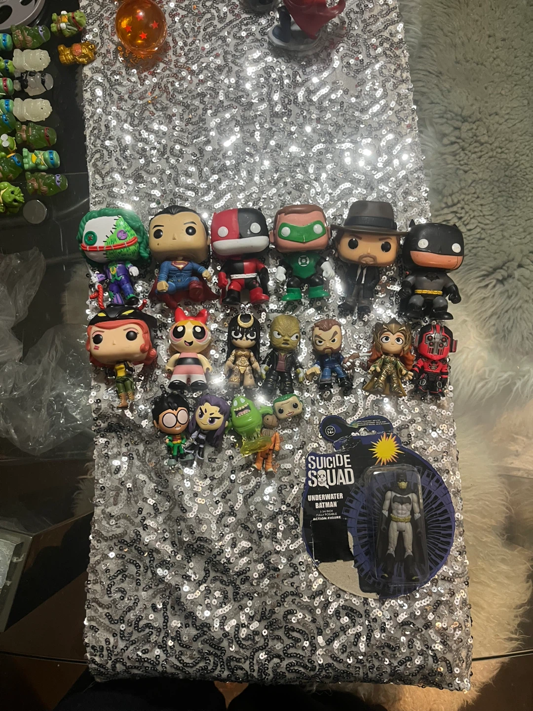 Funko Pop Collection and Suicide Squad Action Figure