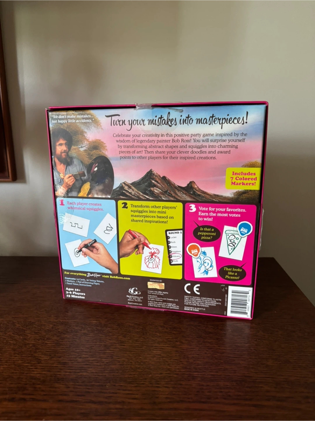 Bob Ross Happy Little Accidents Party Game - photo 2