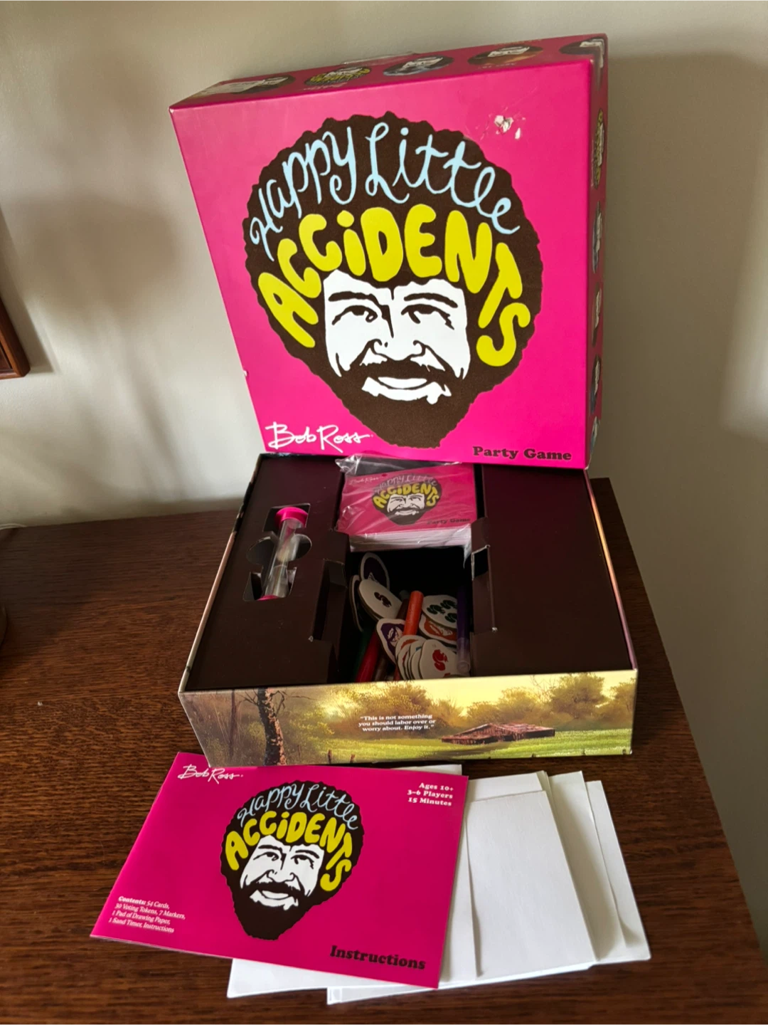 Bob Ross Happy Little Accidents Party Game - photo 3