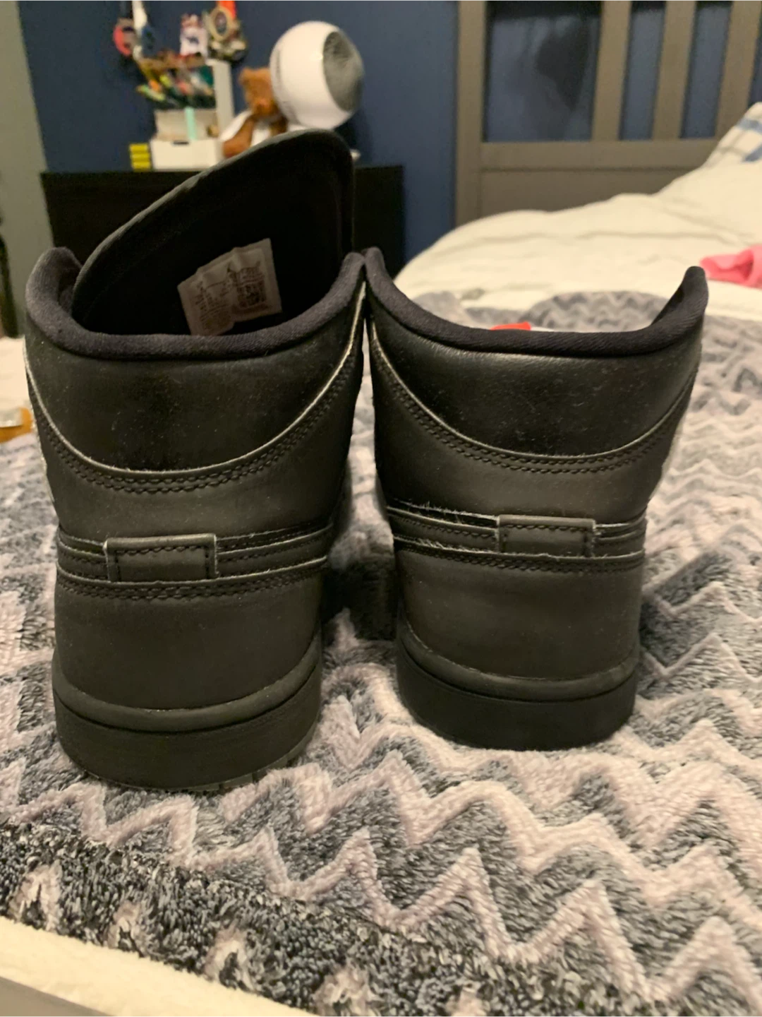 Air Jordan Mid Triple Black Shoes - photo 3