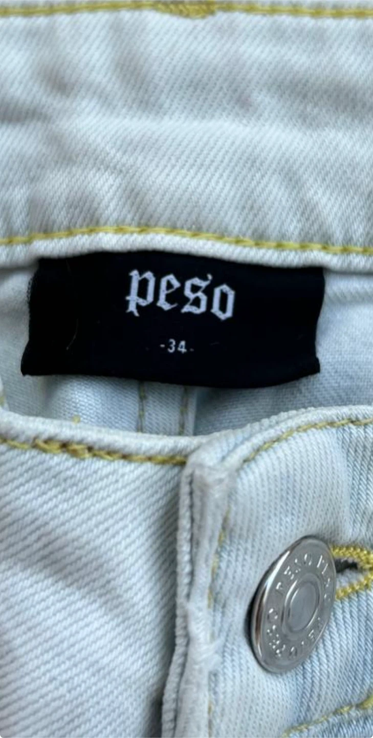 Peso Light Wash Denim Jeans Size 34