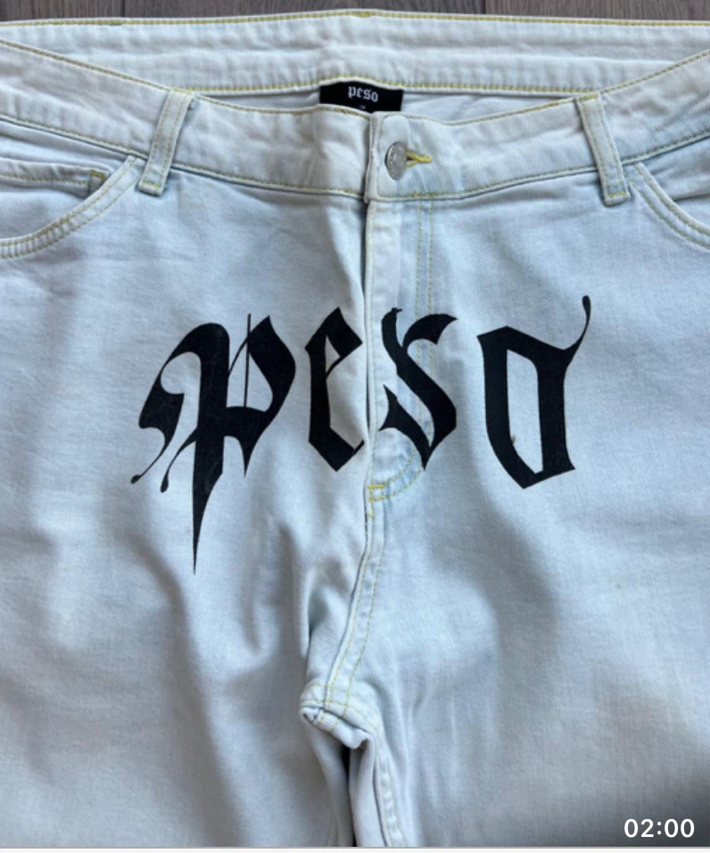 Peso Light Wash Denim Jeans Size 34 - photo 4