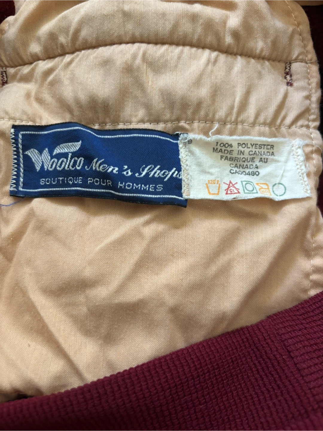 Vintage Woolco Men's Maroon Trousers - photo 2