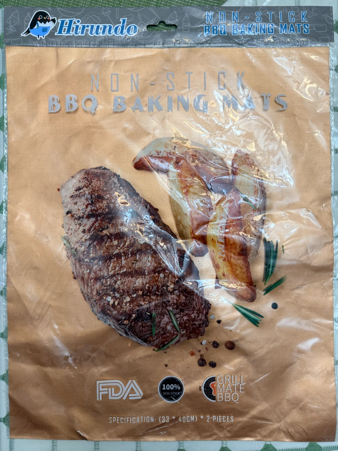 Non-Stick BBQ Grill Mats (2 Pack)
