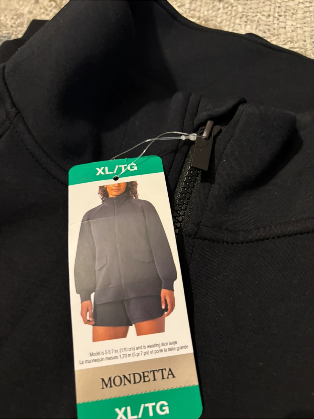 Ladies Mondetta Zip-Up Jacket Black XL - photo 2