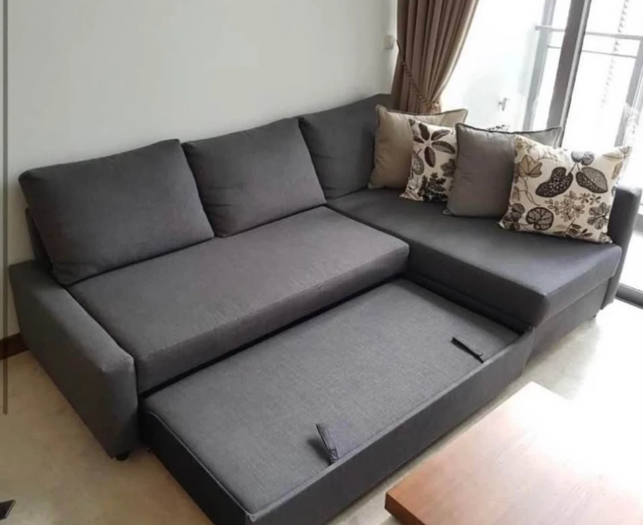 MOVING SALE – IKEA FRIHETEN Sectional Sofa Bed- Free Delivery
