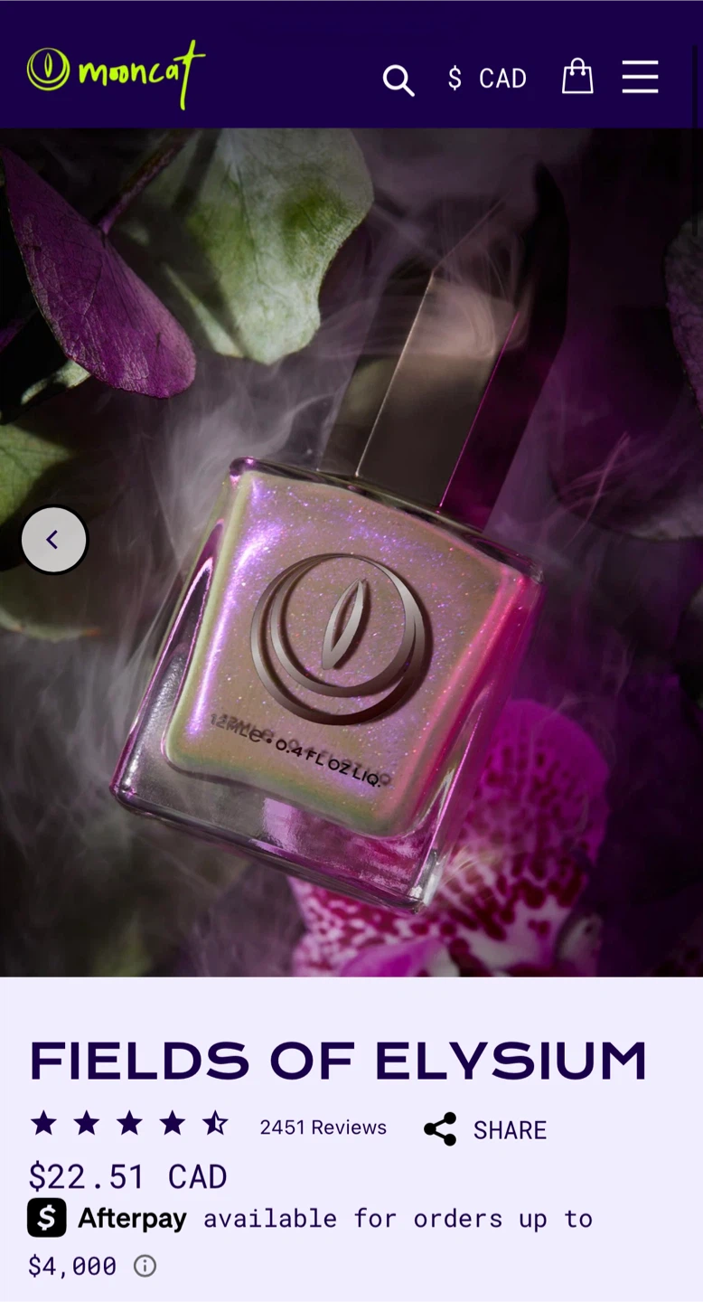 Mooncat Fields of Elysium Nail Polish