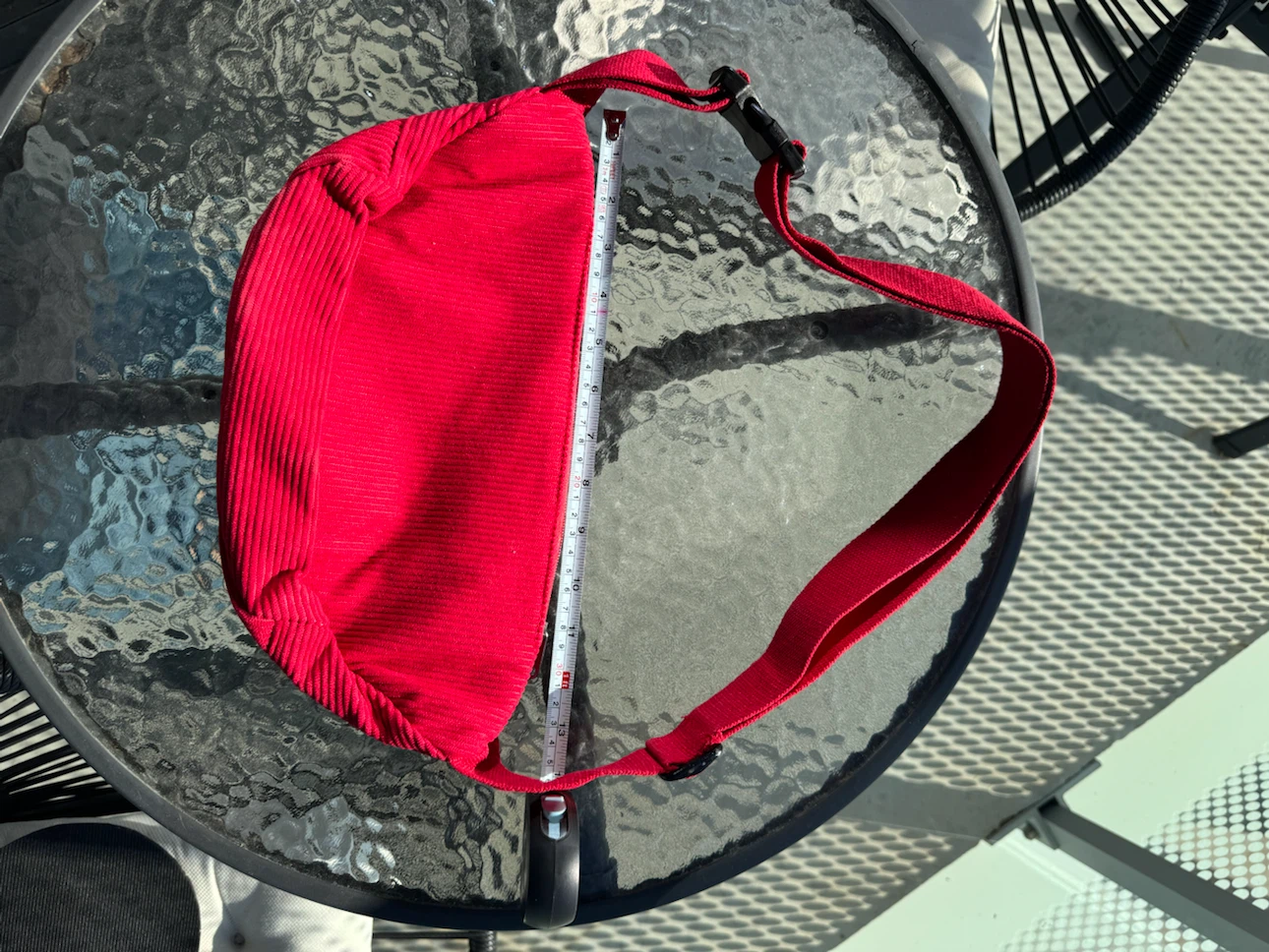 Red Corduroy Crossbody Bag - photo 2