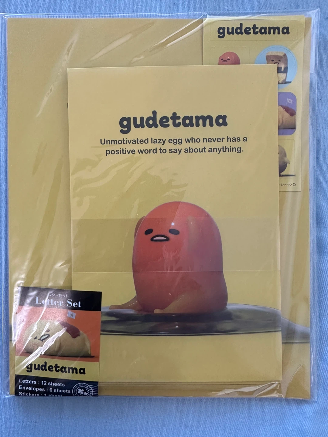 Sanrio Gudetama Letter Set
