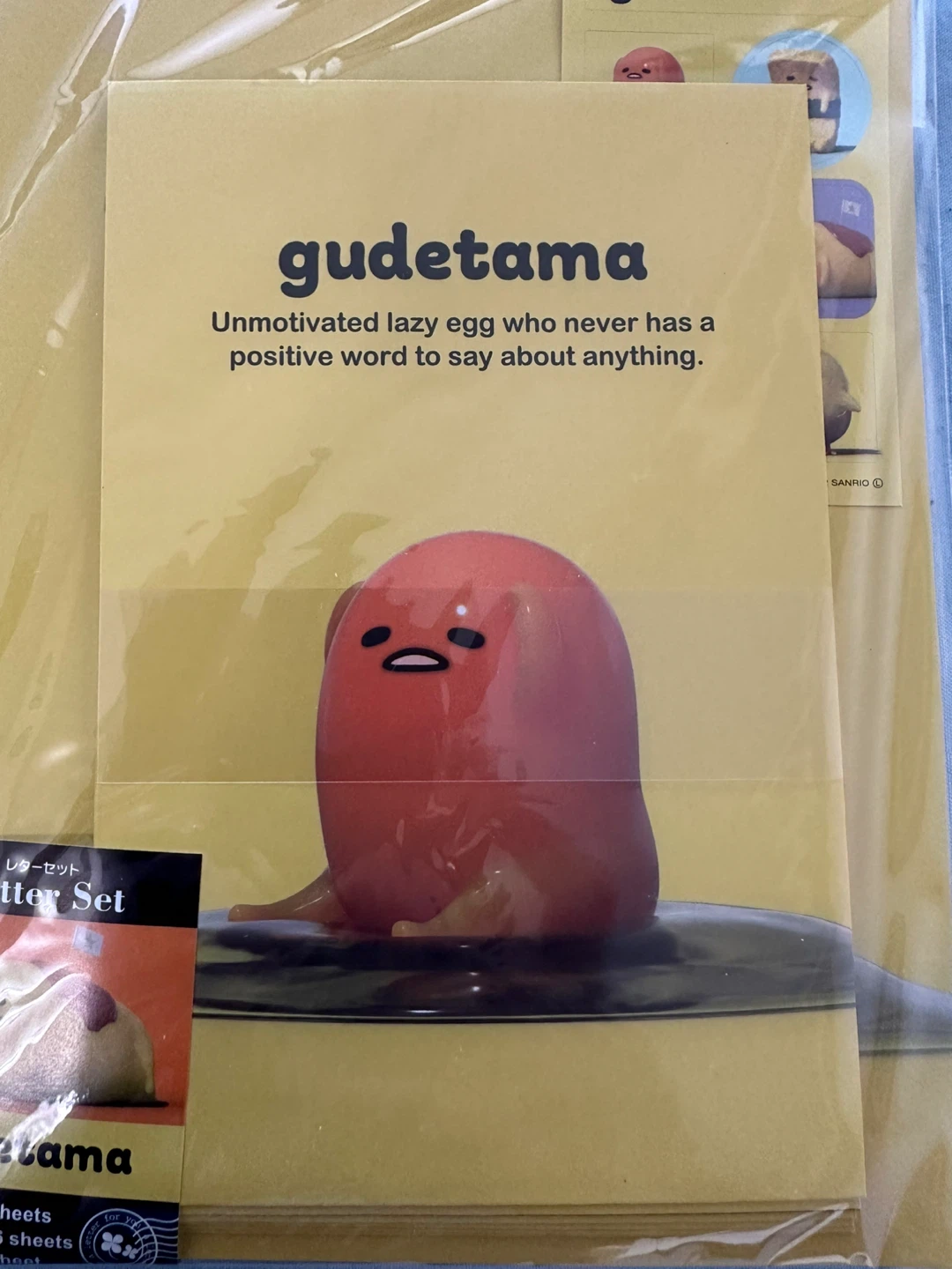 Sanrio Gudetama Letter Set - photo 3