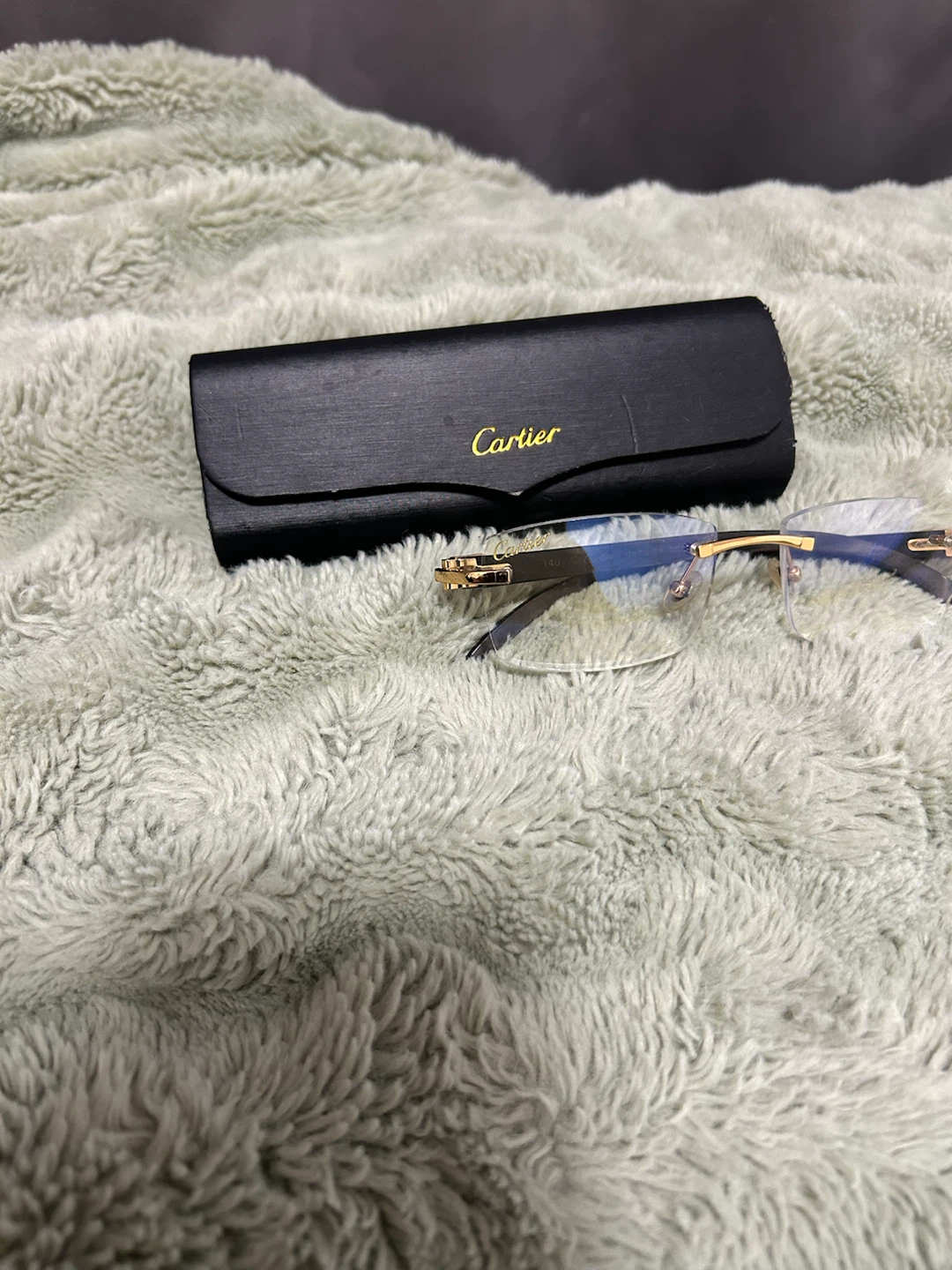 Cartier Genuine Horn Rimless Glasses